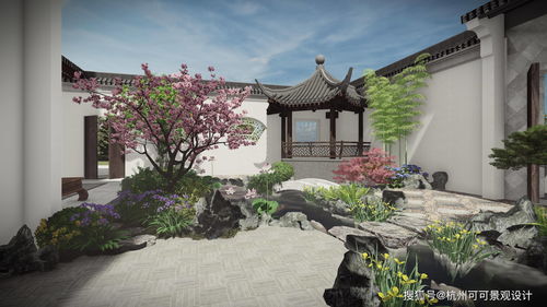 杭州別墅庭院設(shè)計 一個精巧的亭子,便是院子中的一處好風(fēng)景