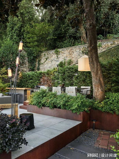 庭院設(shè)計(jì) 別墅里的森系下沉式花園,天然的氧吧,清風(fēng)享受地